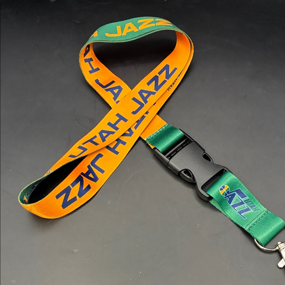 NBA Utah Jazz Green and Orange Lanyard
